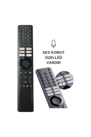 Xiaomi Mı-ver.23 Netflix-prime Video Tuşlu Bluetooth Kumanda - Ses Komutlu