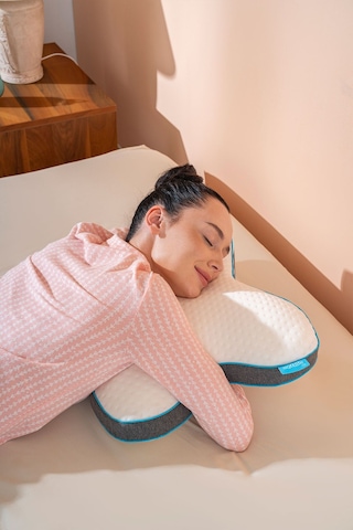 Kelebek Yastık Yüzüstü Yatış Yastığı 57 45 13cm Beyaz