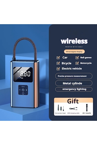 Dinosaurs Arabaya Monte Kablosuz Dijital Ekran Şişirme Pompası Taşınabilir Kablosuz Hava Pompası Elektrikli Araba İçin Lastik Şişirme