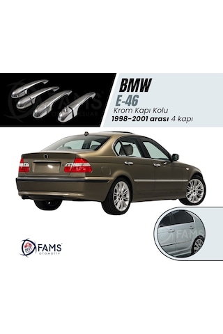 Bmw 3 Seri E46 Krom Kapı Kolu 4 Kapı 1998-2001 P. Çelik