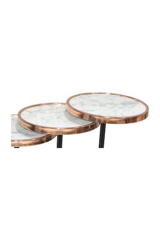 Brc Olimpik Zigon Siyah Mermer Desen Metal Transmisyon Çelik Rose