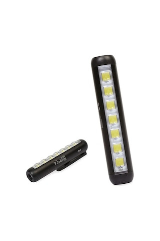 Mıknatıslı Şarjlı 4 Mod Aydınlatma Cep Feneri El Feneri Siyah