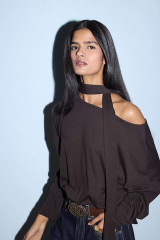 Defacto Loose Fit Kayık Yaka Tişört G7863ax26spbn130 Kahve-bn130