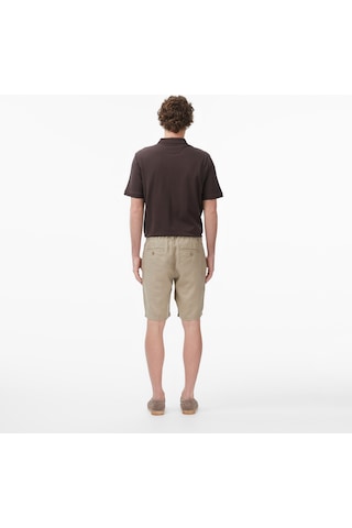 Nautica Erkek Kahverengi Regular Fit Keten Şortdüzb65232t