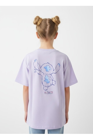 Sea Bubbles Stitch Kız Çocuk Tişört St10218 Lila