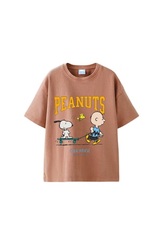 Sea Bubbles Snoopy Erkek Çocuk Tişört Kahverengi