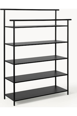 Dora Çok Amaçlı Metal Saclı Ayakkabı Rafı Siyah