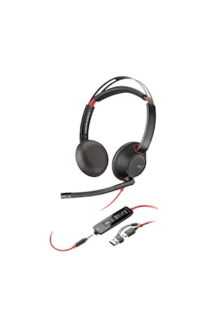 Poly Blackwire 5220 Stereo Usb-c Mikrofonlu Kulaklık +3,5 Mm Bağl