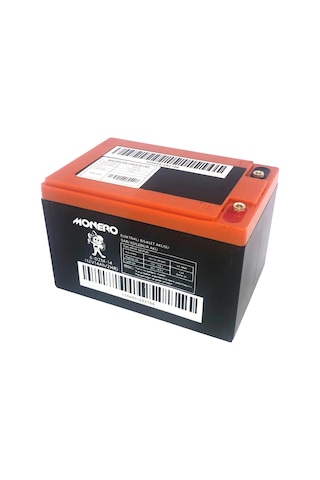 Monero 12 Volt 14 Ah Akü Elektrikli Aküsü 1214