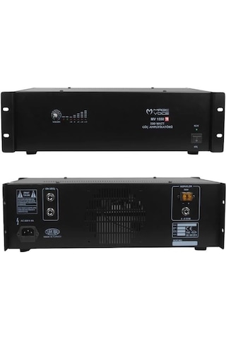 Magicvoice Mv-1550 500 Watt 4-8 Ohm 100 Volt 19 Rack Hat Trafolu Power Anfi
