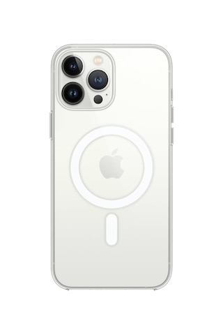 Apple iPhone Uyumlu 16 Pro Kılıf Pc Real Magsafe Kapak - Şeffaf Renk
