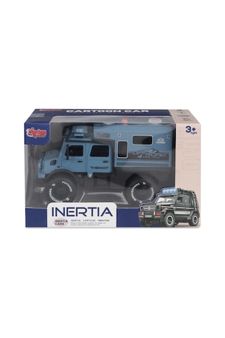 Vardem Kutulu Sürtmeli Işıklı Müzikli Off-Road Lüks Araba - Mavi S3018170026N1