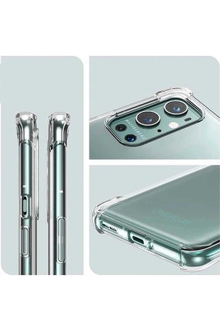 One Plus 9 Pro Kılıf Nitro Anti Shock Silikon - Renksiz Renksiz Renksiz