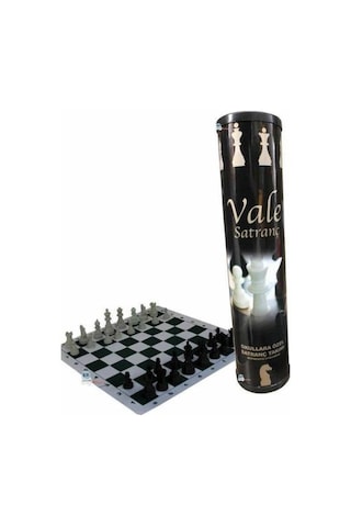 Vale Okul Tipi Satranç Takımı Rulo Çantalı Büyük Boy Kutulu 44 Cm