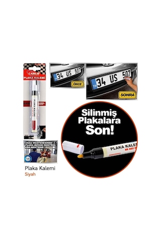Şüscaroto Aksesuar Carub Siyah Plaka Yazma Kalemi Plaka Boya Kalemi,crb-065 Genel