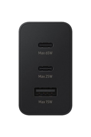 Samsung Uyumlu Trio 65 Watt Hızlı Şarj Adaptörü, 3 Çıkışlı, 1xtype-c 65w