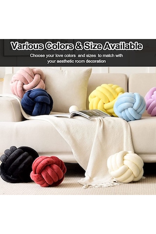 Suofeng Siyah Düğmeli Yastık - 20cm Küçük Boy - Yumuşak Pp Pamuk Dolgulu - Otomobil, Koltuk, Yatak Dekorasyon Ve Fotoğraf Decosu Siyah