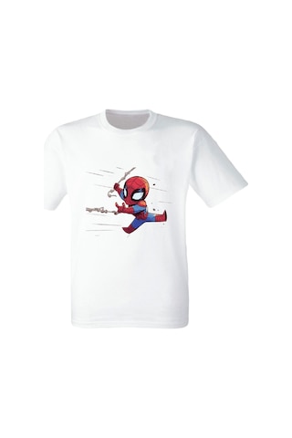 Alpşan Ticaret Örümcek Adam Baskılı Beyaz Tshirt Beyaz