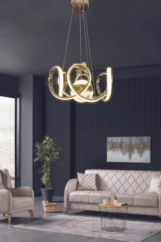 Melisa Modern Sarkıt Led Avize Powerled Lümen Gücü Yüksek - 3 Renk Kumandasız - Gold Gold