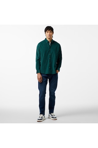 Nautica Erkek Yeşil Classic Fit Gömlek Düz W47424t Yeşil