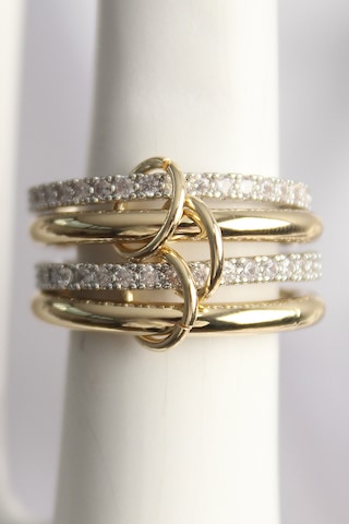 Pirinç Mix Renk Zirkon Taşlı 4'lü Kadın Yüzük - Tj-byk3706 Çok Renkli