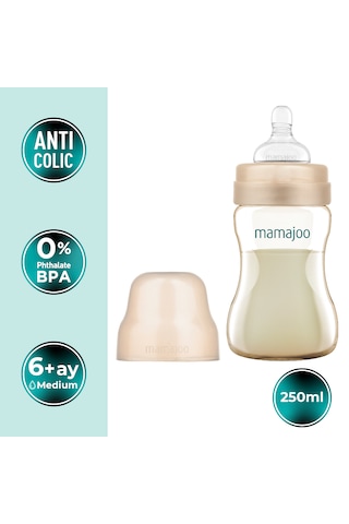 Mamajoo Gold Plus Anti-kolik Biberon, 250 Ml, 6 Ay+