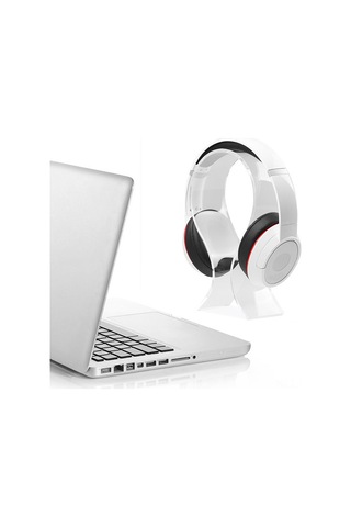 Kangvka Akrilik Kulaklık Tutucu U-şekilli Ev Ofis Mağaza İçin Dayanıklı Şeffaf Kulaklık Stantı