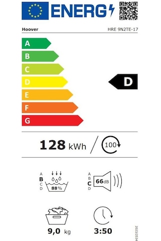 Hoover HRE 9N2TE-17 9 KG Isı Pompalı Kurutma Makinesi
