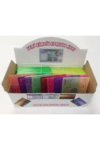Yeni Nesil Kimlik Koruma Kabı. Kimlik Ehliyet Vb. 10 Adet-Şeffaf
