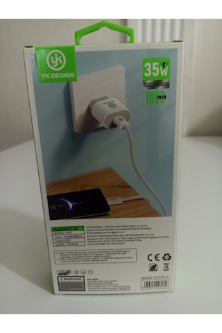 Yk Desing Yk81 Pd35w Süper Hızlı Şarj Seti Başlık +Kablo Set Halinde