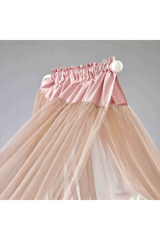 Meltem Kids Mondo İncili Pembe Pamuklu Bebek Uyku Seti 60 x 120 CM Pembe