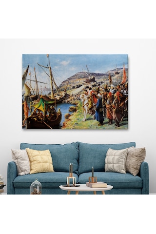 Fatih Sultan Mehmet'in İstanbul Kuşatması, Gemileri Karadan Yürütme Tablosu-6616 35 X 50