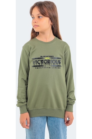 Slazenger DUNA IN Çocuk Haki Sweatshirt