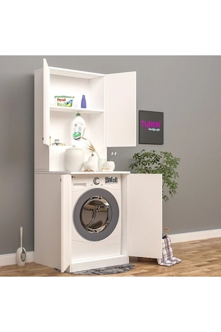 Mine Beyaz Banyo Dolabı Mdf