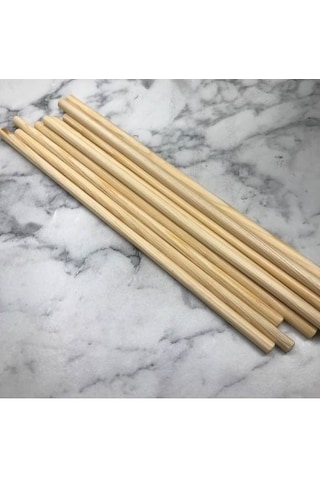 Bambu Ahşap Maket Çubukları 5 Mm 20 Cm 200 Adet