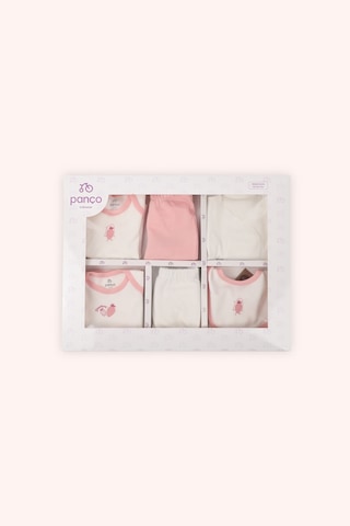 Panço Yenidoğan Çilek Desenli 10'lu Hastane Çıkış Seti Pembe 2511GN20002
