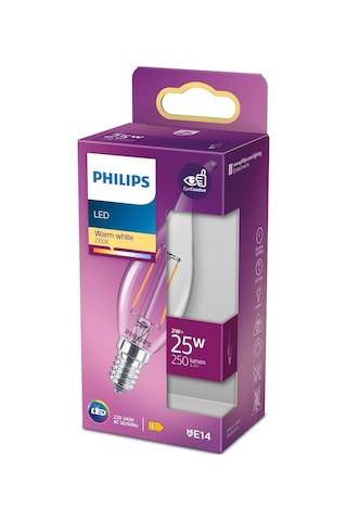 Philips Led Classic 25w Ba35 E14 Ww Cl Dim Edilmez Sarı Işık Filament Ampul Diğer