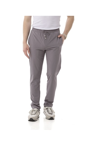 Monox Erkek Slim Fit Likralı Jogger Pantolon Gri