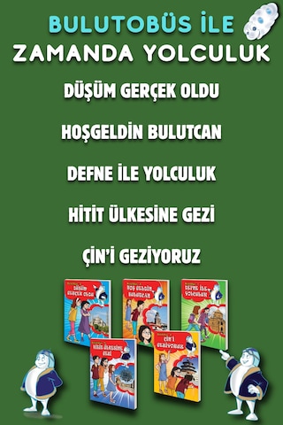Bulutobüs İle Zamanda Yolculuk Dizisi Kutulu 5 Kitap