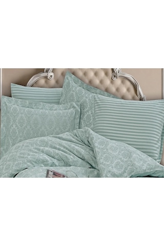 Monaco Bambu Jakar Kumaş Mint Ikili Oksford 60x80 Cm Yastık Kılıfı -1326 Çok Renkli