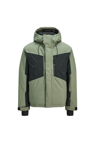 Jack & Jones Alpes Erkek Kayak Montu Su Geçirmez Rüzgar Geçirmez Aw25 Yeşil