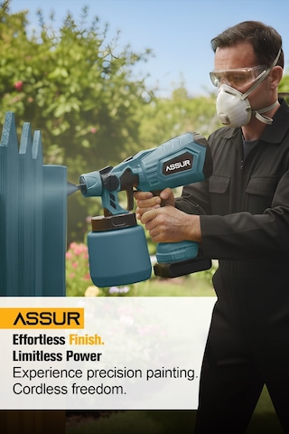 Assur ASR825 21V Çift Akü 300 MM Sprey Püskürtme Mavi
