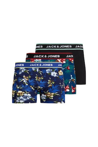 Jack & Jones Flower Trunks 3 Pack Noos Erkek Siyah Boxer 12171253-0 Siyah
