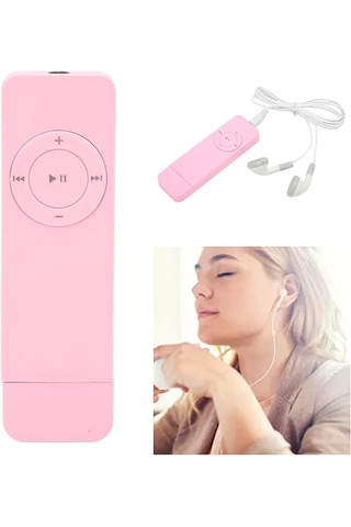 Mp3 Player Sd Card Uyumlu Pembe