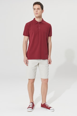 AC&Co / Altınyıldız Classics Altinyildiz Classics Erkek Bordo Slim Fit Dar Kesim Polo Yaka %100 Pamuk Tişört 4A4820200001BRDS Bordo