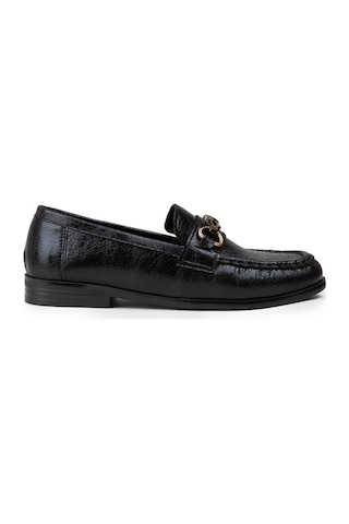 Deery Kadın Siyah Toka Detaylı Loafer - K0013zsyhc01