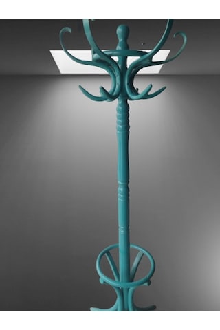 Askılık Bambu Model DEMONTE Turkuaz Renk Parlak Boya Sağlam Şık Ve Kullanışlı. İtinalı Paket El yapım Turkuaz