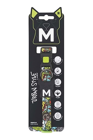 M-pets Urban Style Freestyle Köpek Boyun Tasması Multicolor Medium 30,5x50,8 Cm 244-58061.03 Çok Renkli