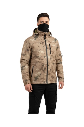 Mysia Outdoor Jandarma Kamuflaj Soft Shell Mont Çift Kat Polarlı Çok Renkli