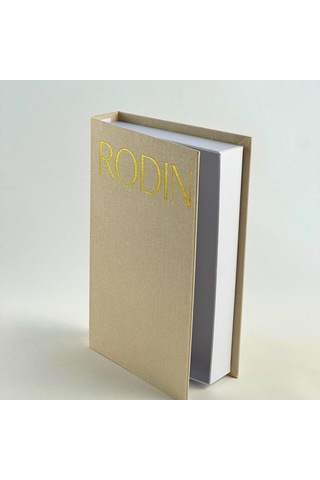 Bak Gel Al Premium Bez Kaplama Kitap Şeklinde Dekoratif Saklama Kutusu - Rodin